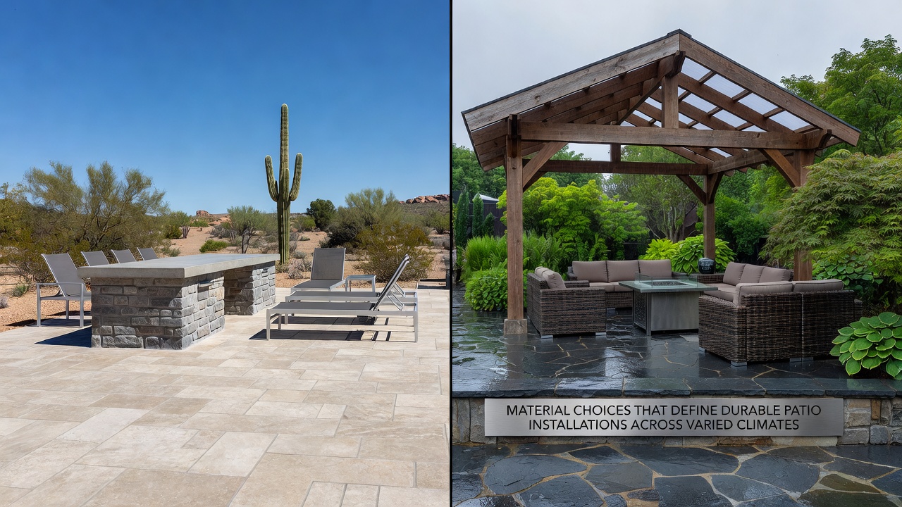 Material Choices That Define Durable Patio Installations Across Varied Climates